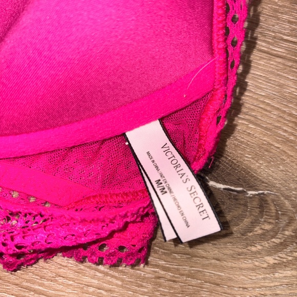 Victoria's Secret Hot Pink Lace Bralette - Picture 3 of 3